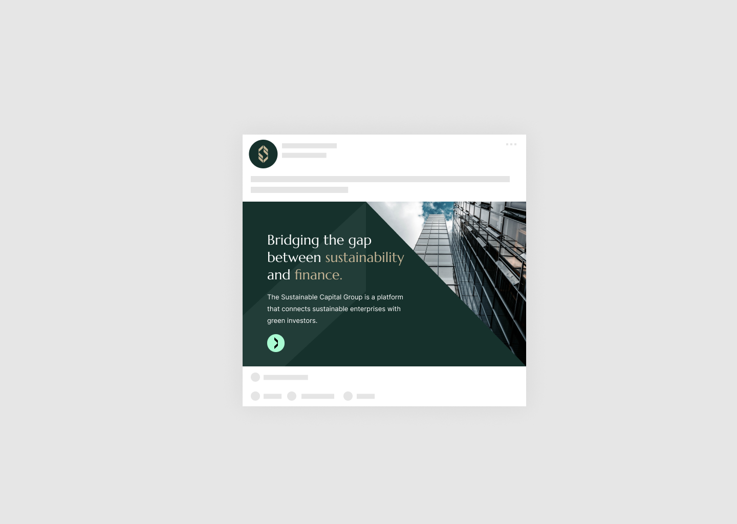 Sustainable Capital Group LinkedIn social graphic